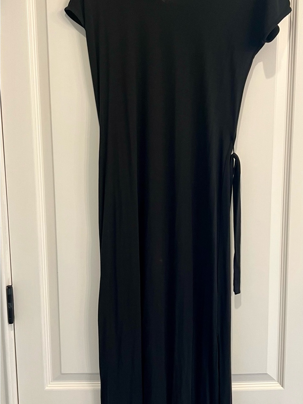Banana Republic Black Maxi Dress with Side Tie